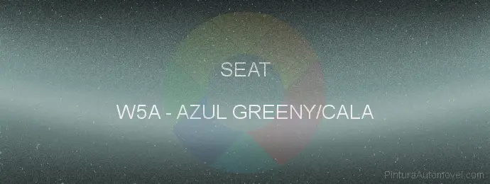 Pintura Seat W5A Azul Greeny/cala