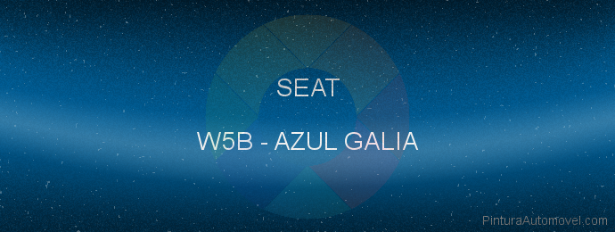 Pintura Seat W5B Azul Galia