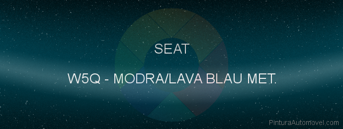 Pintura Seat W5Q Modra/lava Blau Met.