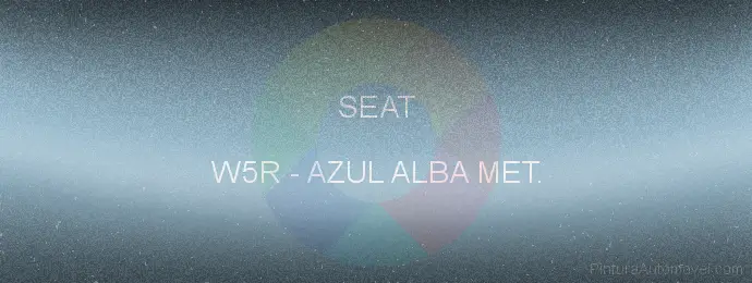 Pintura Seat W5R Azul Alba Met.