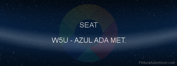 Pintura Seat W5U Azul Ada Met.