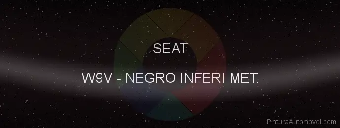 Pintura Seat W9V Negro Inferi Met.