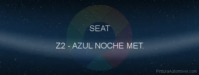 Pintura Seat Z2 Azul Noche Met.