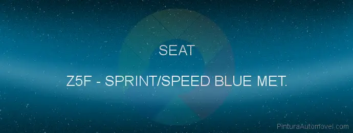 Pintura Seat Z5F Sprint/speed Blue Met.