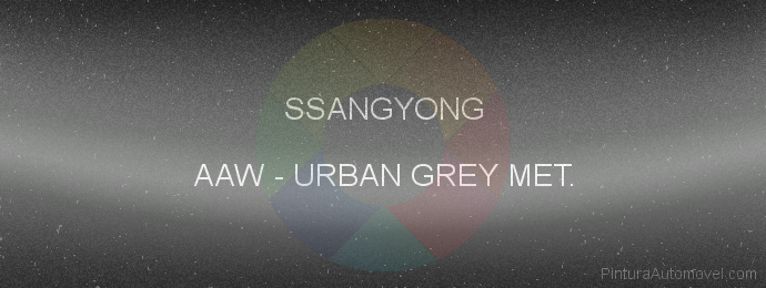 Pintura Ssangyong AAW Urban Grey Met.