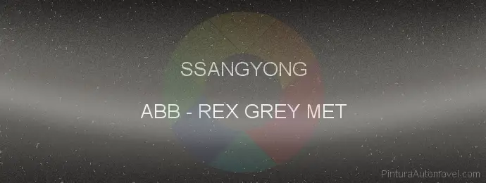 Pintura Ssangyong ABB Rex Grey Met