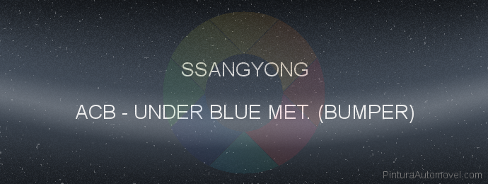 Pintura Ssangyong ACB Under Blue Met. (bumper)