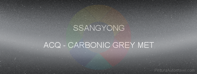 Pintura Ssangyong ACQ Carbonic Grey Met