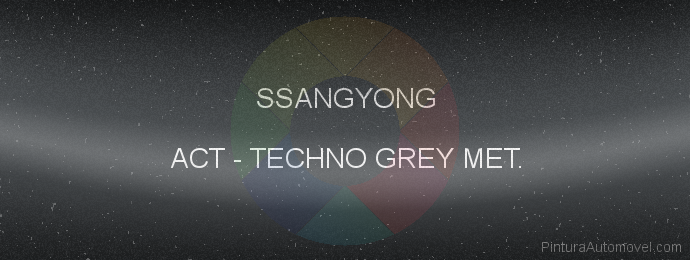 Pintura Ssangyong ACT Techno Grey Met.