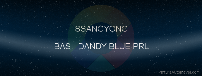 Pintura Ssangyong BAS Dandy Blue Prl