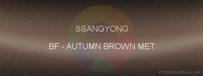 Pintura Ssangyong BF Autumn Brown Met.