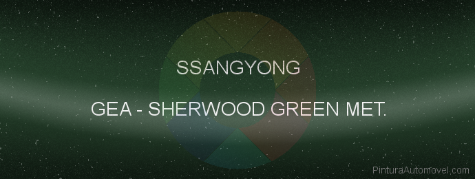 Pintura Ssangyong GEA Sherwood Green Met.