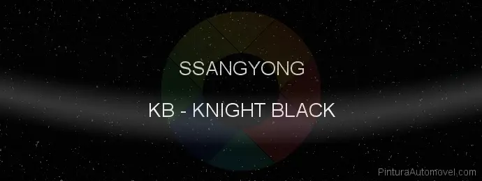 Pintura Ssangyong KB Knight Black