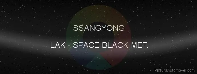 Pintura Ssangyong LAK Space Black Met.