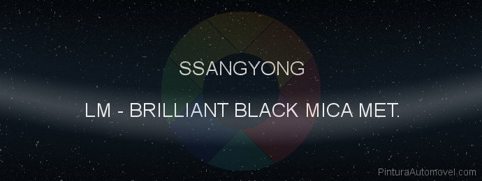 Pintura Ssangyong LM Brilliant Black Mica Met.