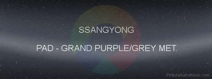 Pintura Ssangyong PAD Grand Purple/grey Met.