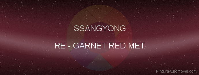 Pintura Ssangyong RE Garnet Red Met.
