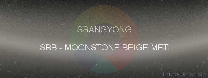Pintura Ssangyong SBB Moonstone Beige Met.