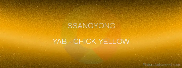 Pintura Ssangyong YAB Chick Yellow