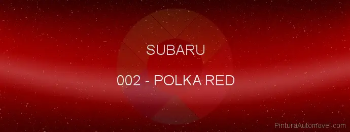 Pintura Subaru 002 Polka Red