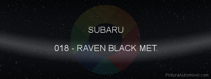 Pintura Subaru 018 Raven Black Met.