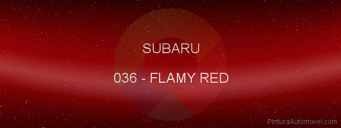 Pintura Subaru 036 Flamy Red