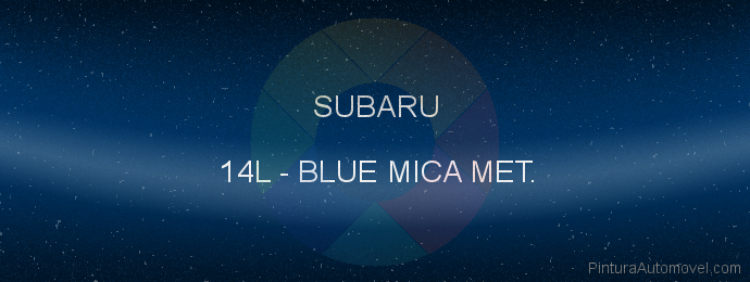 Pintura Subaru 14L Blue Mica Met.