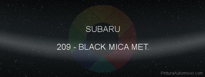 Pintura Subaru 209 Black Mica Met.