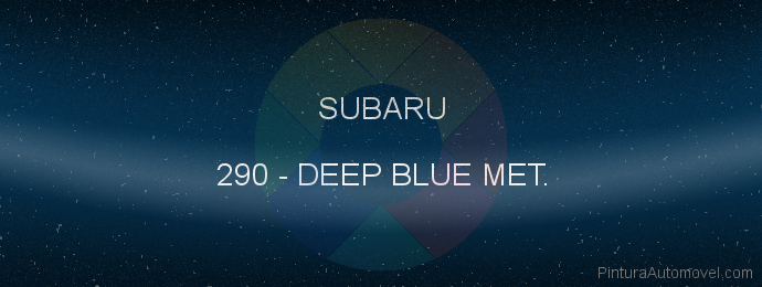 Pintura Subaru 290 Deep Blue Met.