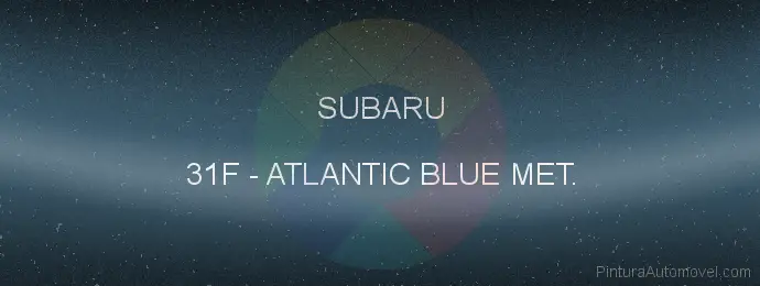 Pintura Subaru 31F Atlantic Blue Met.