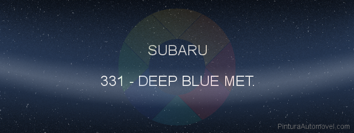 Pintura Subaru 331 Deep Blue Met.