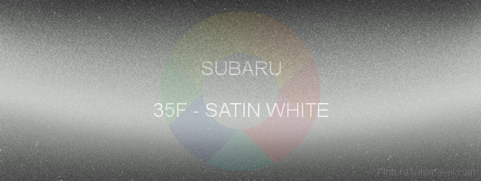 Pintura Subaru 35F Satin White