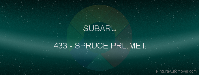 Pintura Subaru 433 Spruce Prl.met.