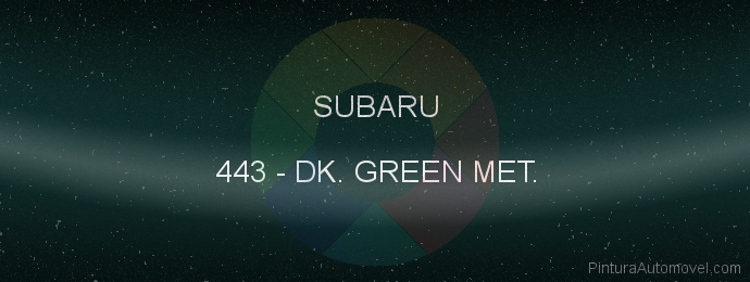 Pintura Subaru 443 Dk. Green Met.