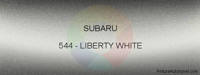 Pintura Subaru 544 Liberty White