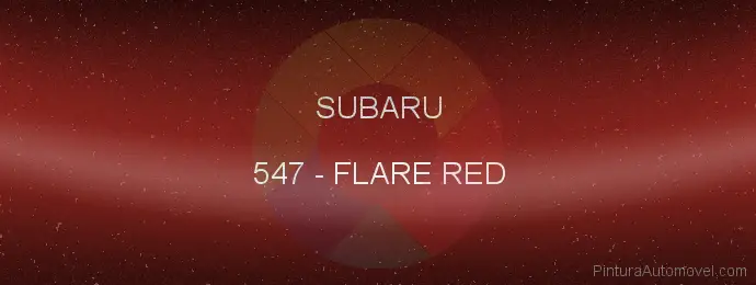 Pintura Subaru 547 Flare Red