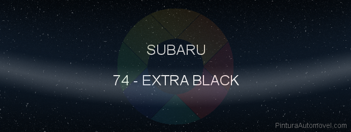 Pintura Subaru 74 Extra Black