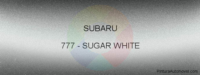 Pintura Subaru 777 Sugar White