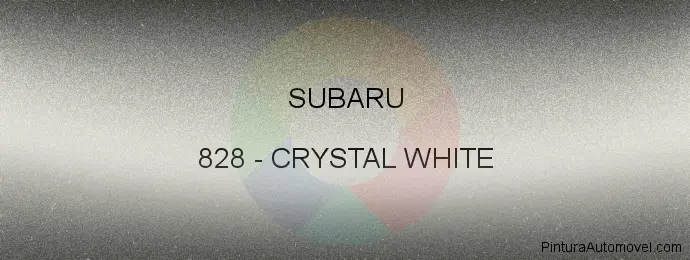 Pintura Subaru 828 Crystal White