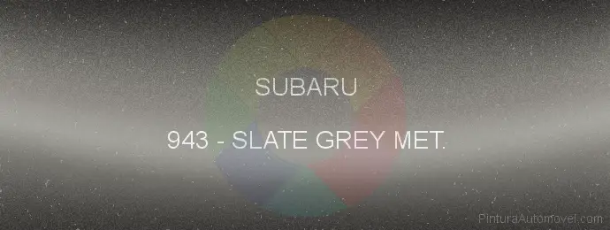 Pintura Subaru 943 Slate Grey Met.