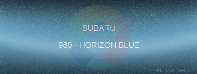 Pintura Subaru 980 Horizon Blue