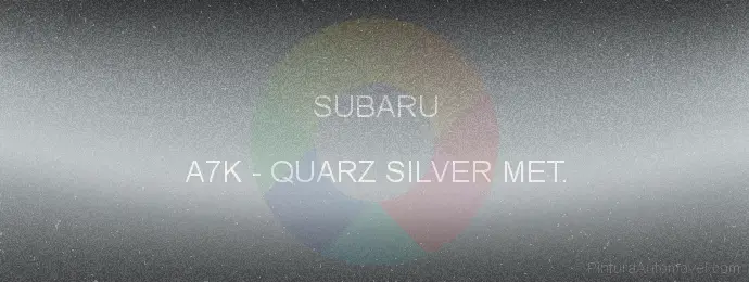 Pintura Subaru A7K Quarz Silver Met.