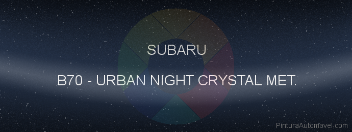 Pintura Subaru B70 Urban Night Crystal Met.