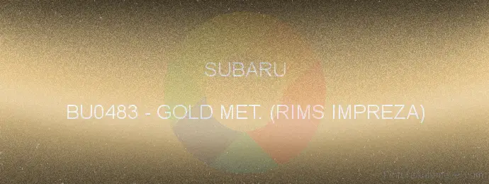 Pintura Subaru BU0483 Gold Met. (rims Impreza)