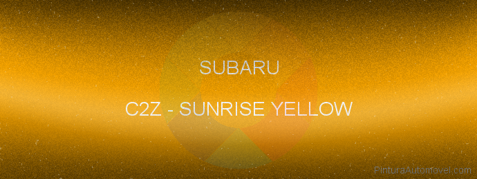 Pintura Subaru C2Z Sunrise Yellow