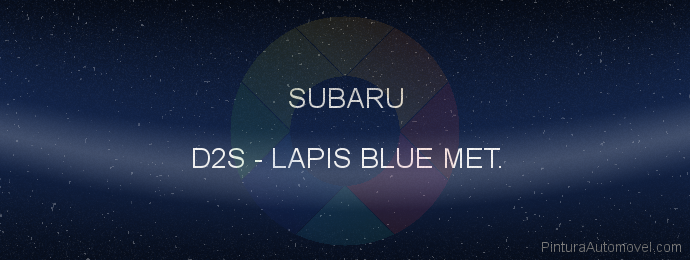 Pintura Subaru D2S Lapis Blue Met.