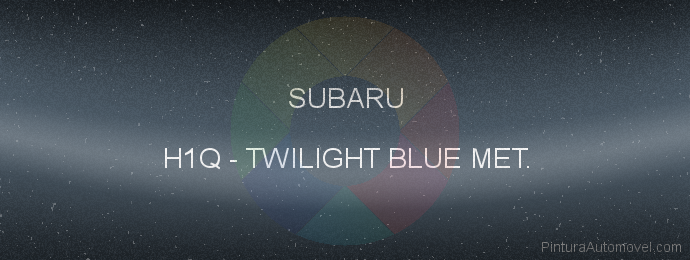 Pintura Subaru H1Q Twilight Blue Met.