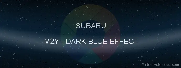 Pintura Subaru M2Y Dark Blue Effect