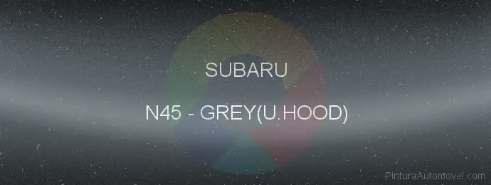 Pintura Subaru N45 Grey(u.hood)