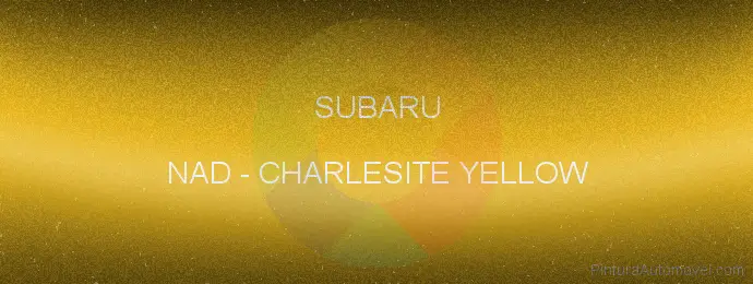 Pintura Subaru NAD Charlesite Yellow